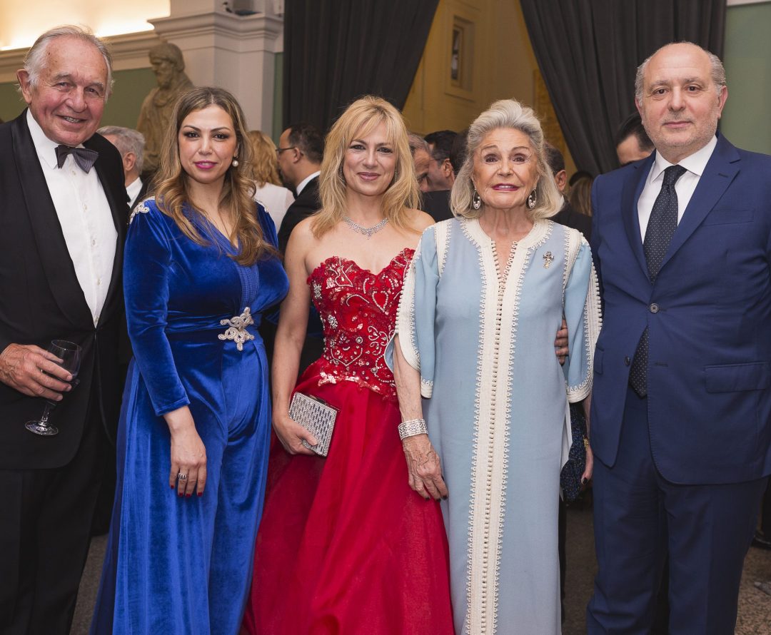 Gerardo Seeliger, Soumaya Akbib, Presidenta de la fundación ACWB, Soprano Pilar Jurado, S.A.R. la Princesa Beatrice d'Orléans y Sr. Stefano Ticozzelli